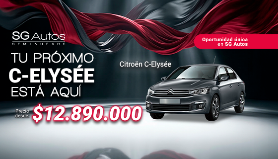 ¡Llegó tu Citroën C-Elysée! Oportunidad Única en SG Autos
